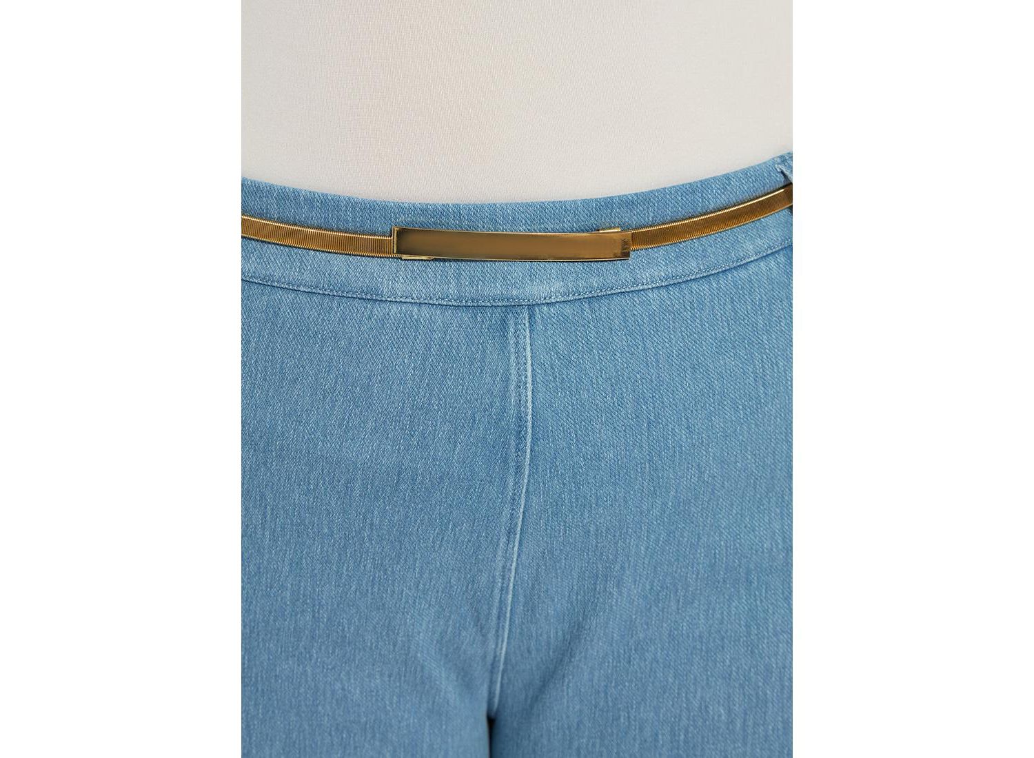 Plus Size Erin Crystal Embellished Wide-Leg 4-Way Stretch Jeans