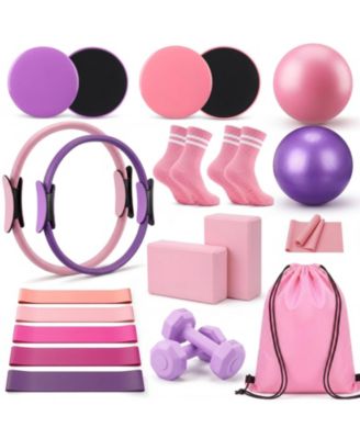 21 in 1 Home Pilates Kit All in One Fitness Equipment Set for Beginners Full Body Workout