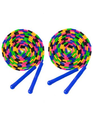 2 Pack 16 Feet Double Dutch Jump Rope Adjustable Length For Group Family Activities