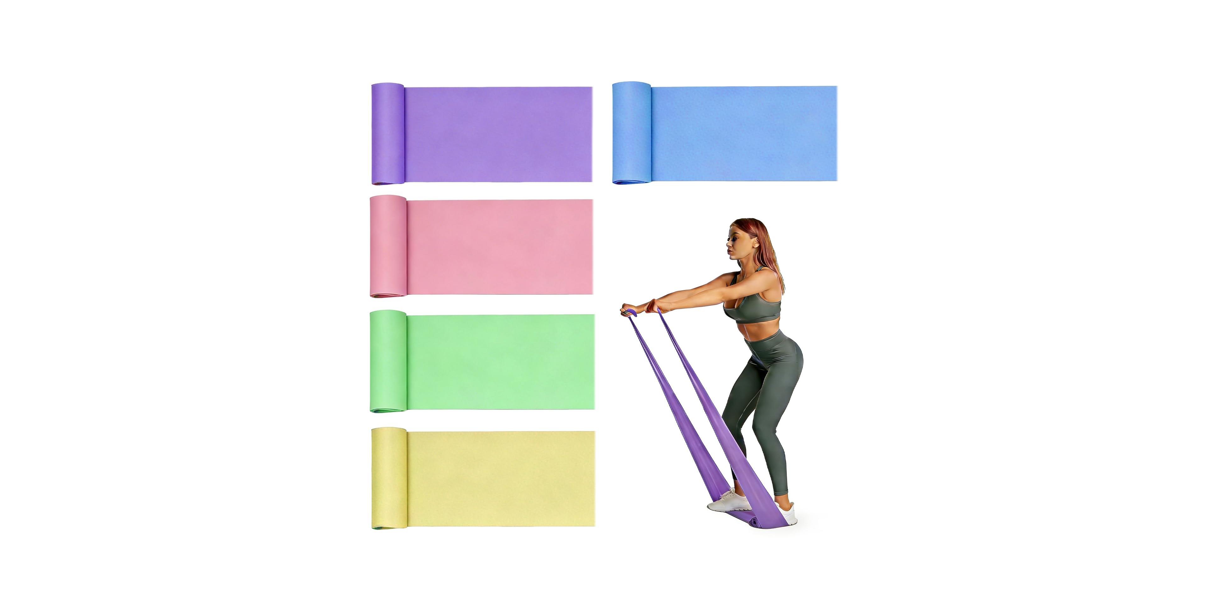 Sportneer 3 Levels Non Latex Elastic Resistance Bands For Workout Physical Therapy