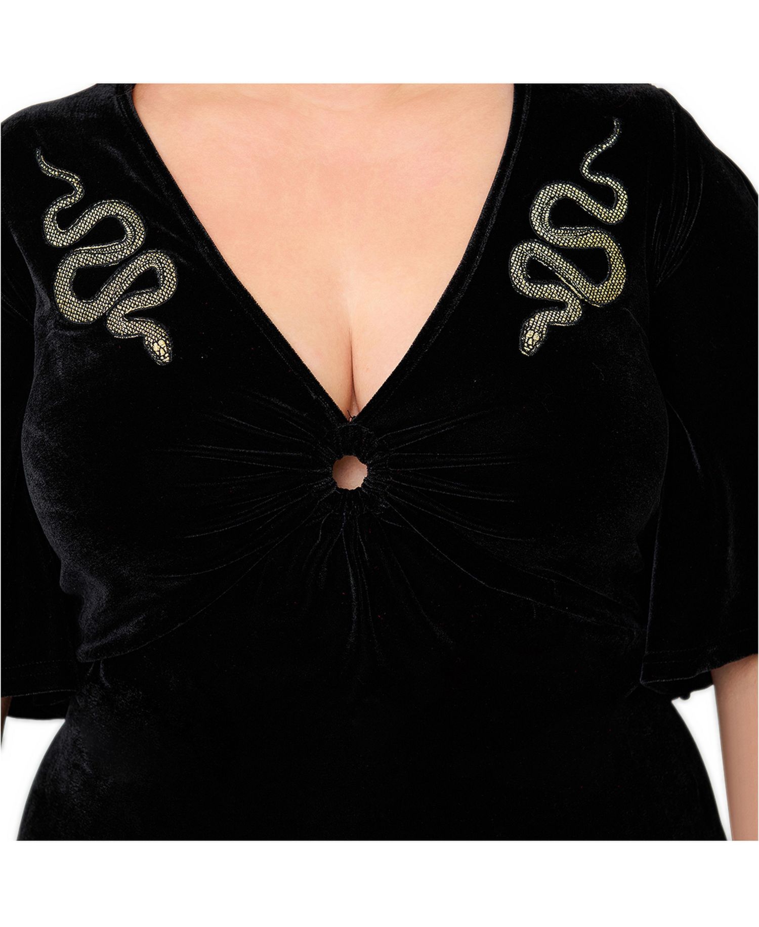 Plus Size Cut Out Knit Maxi Dress