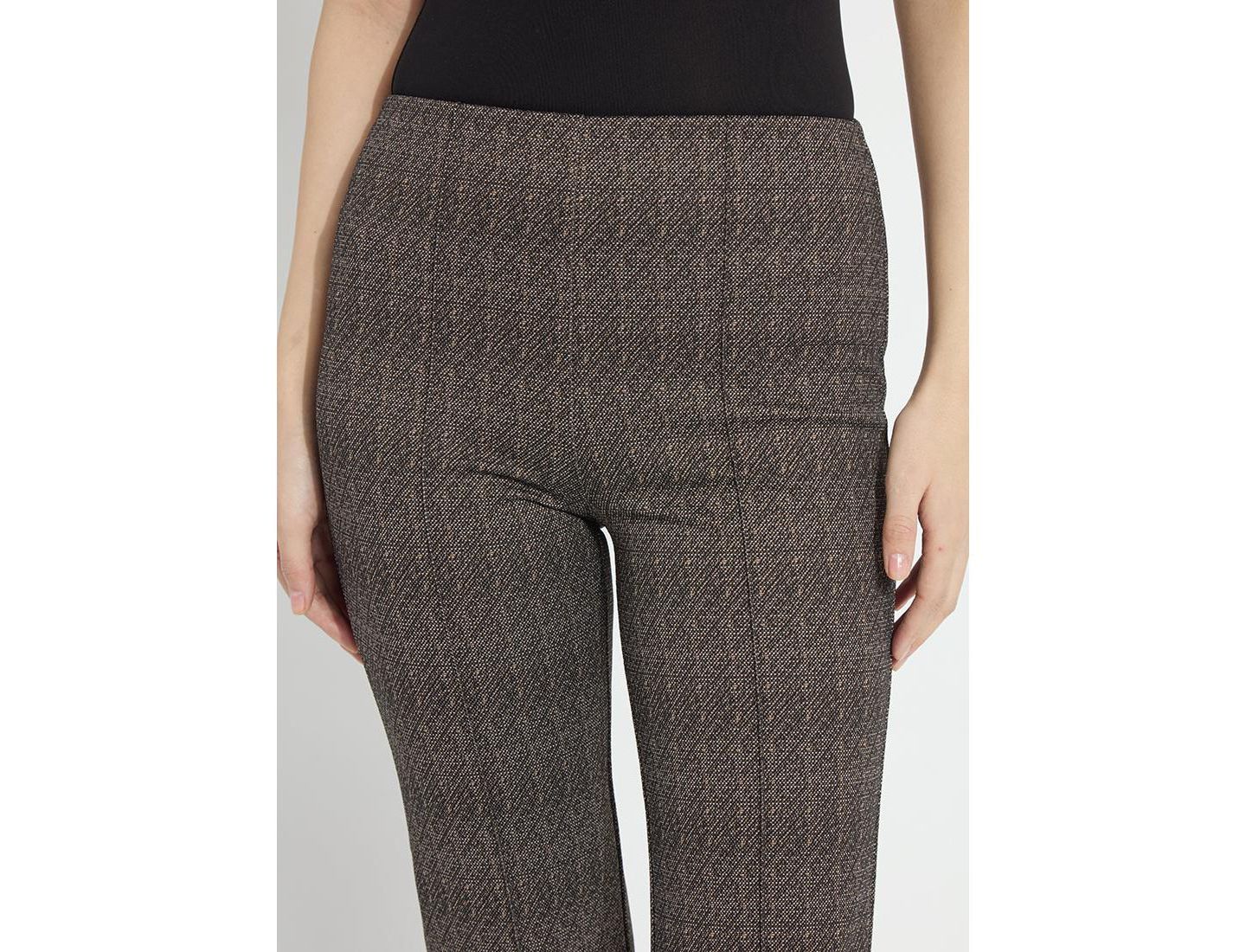 Женские брюки LYSSE Elysse High-Rise Wide-Leg Jacquard, цвет: Молочный / Pepper — фото 2