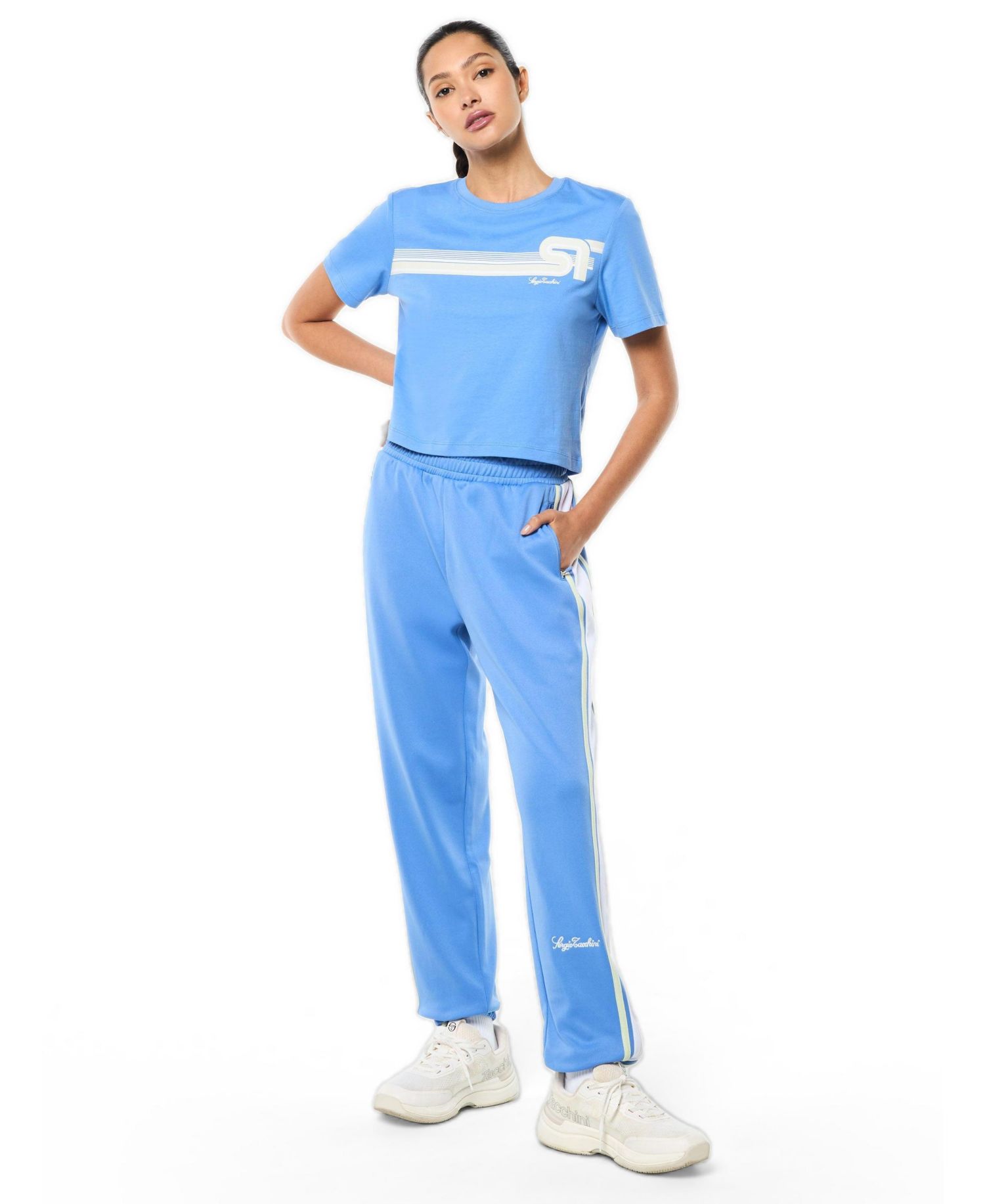 Women's Corsa Striped Adjustable Ankle Zip Track Pants