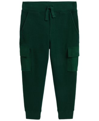 Boys' 2T-7 Waffle-Knit Cargo Jogger Pants
