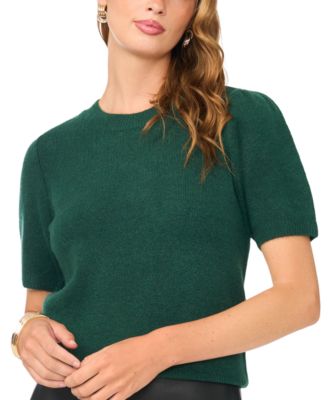 Women's Short-Sleeve Crewneck Sweater