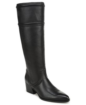 Women's Dayton Knee-High Pointed Toe Block Heel Tall Wide Calf Boots