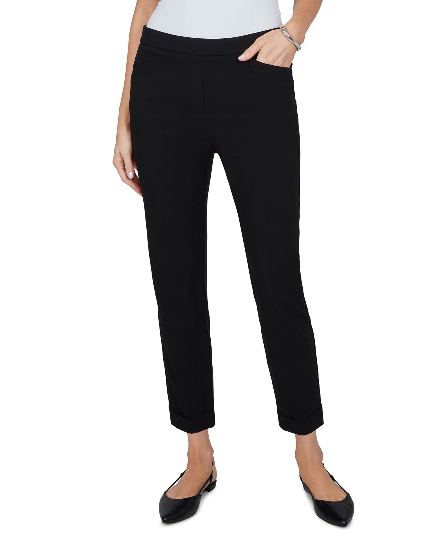 Petite Classics Pull-On Cropped & Ankle Pants