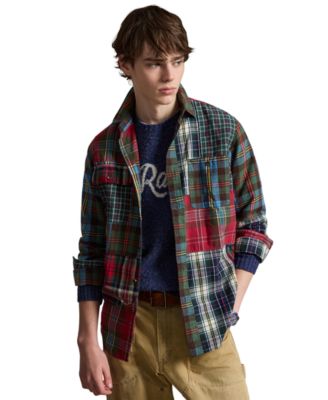 Men's Classic-Fit Plaid Brushed Oxford Shirt