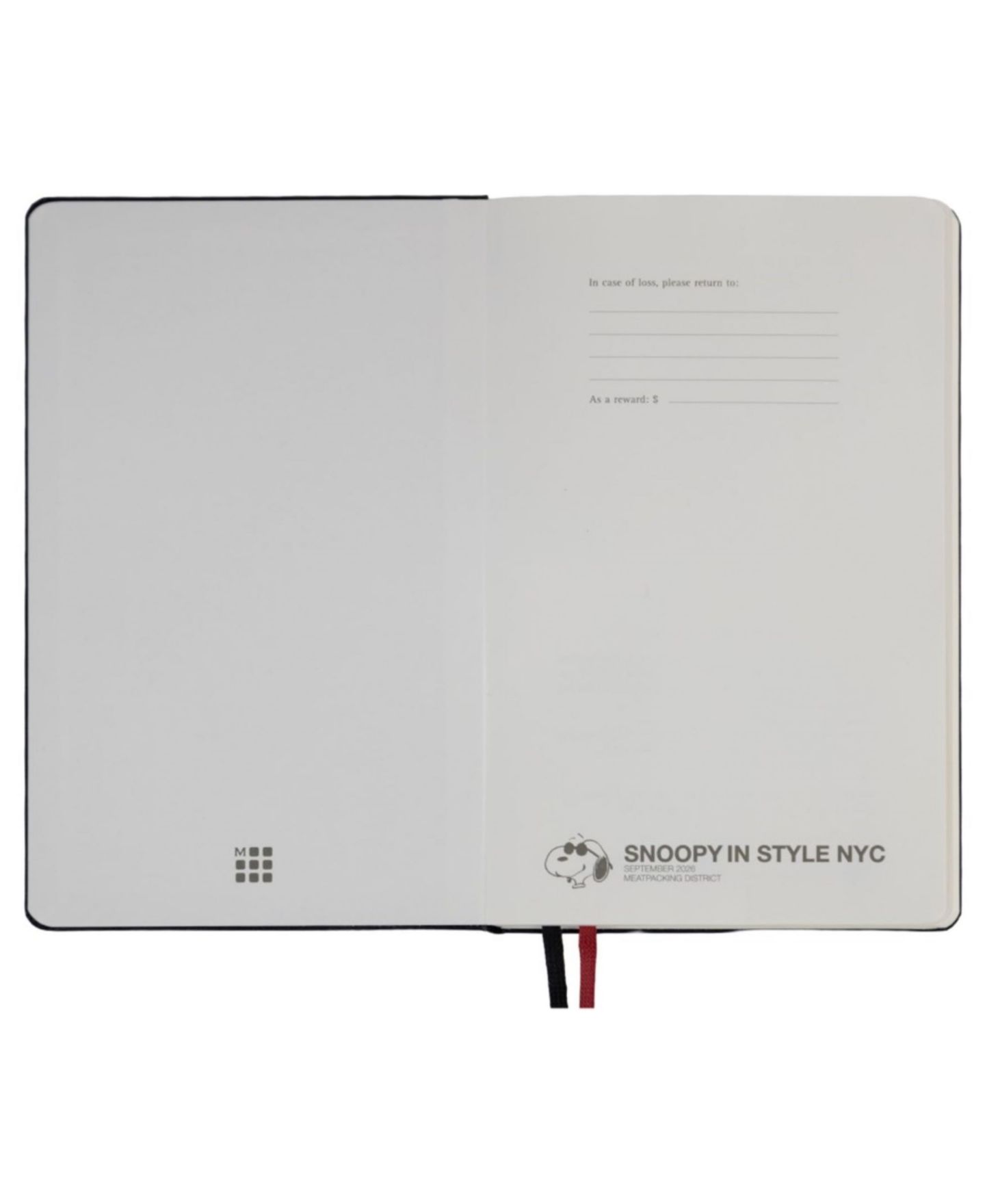 Moleskine Peanuts Large Hardcover Ruled Notebook, цвет: Чёрный — фото 4
