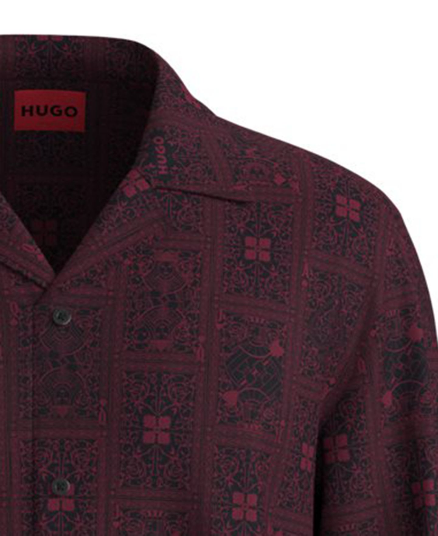 Мужская рубашка Hugo Boss 10281819 классического кроя с длинным рукавом, цвет: Тёмный розовый — фото 2