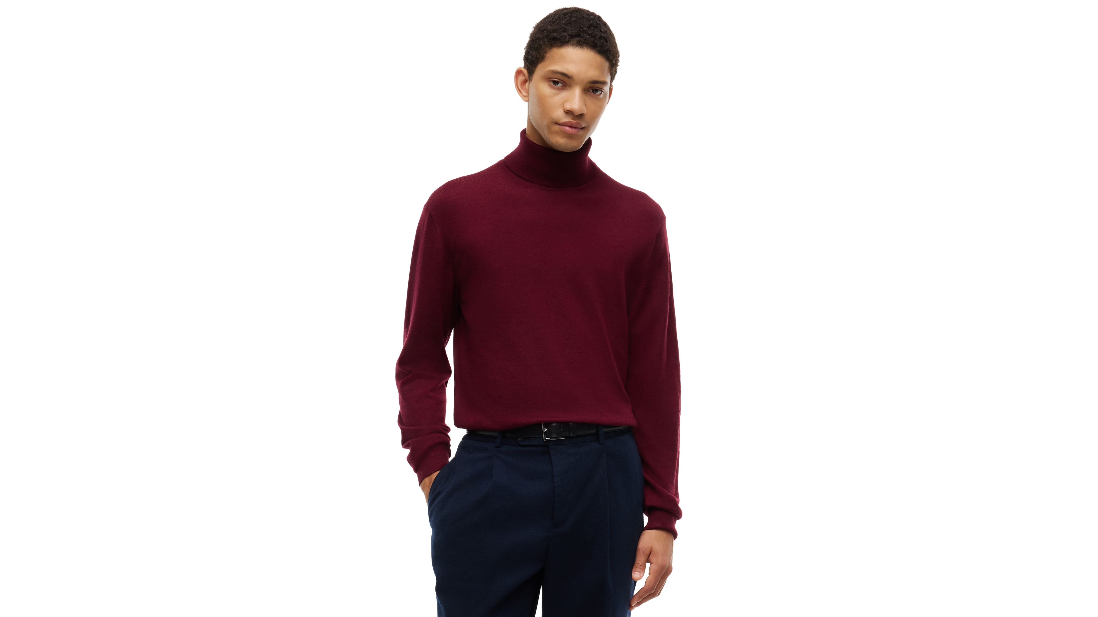 Tommy Hilfiger Men's New York Merino Wool Turtleneck Sweater