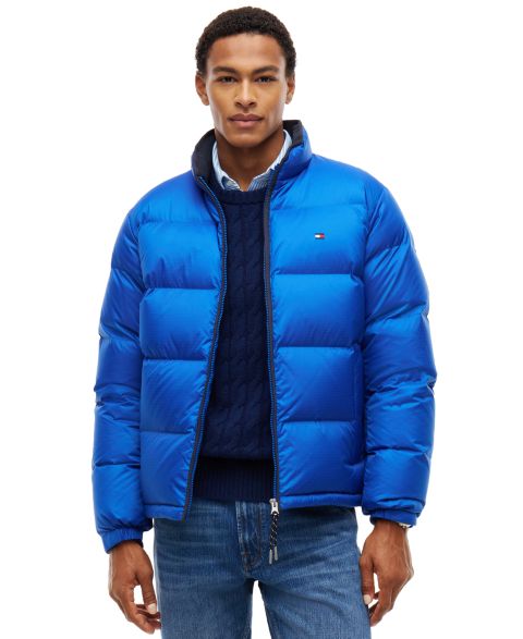 Мужская куртка Tommy Hilfiger Ripstop Stand-Collar Puffer, цвет: Синий
