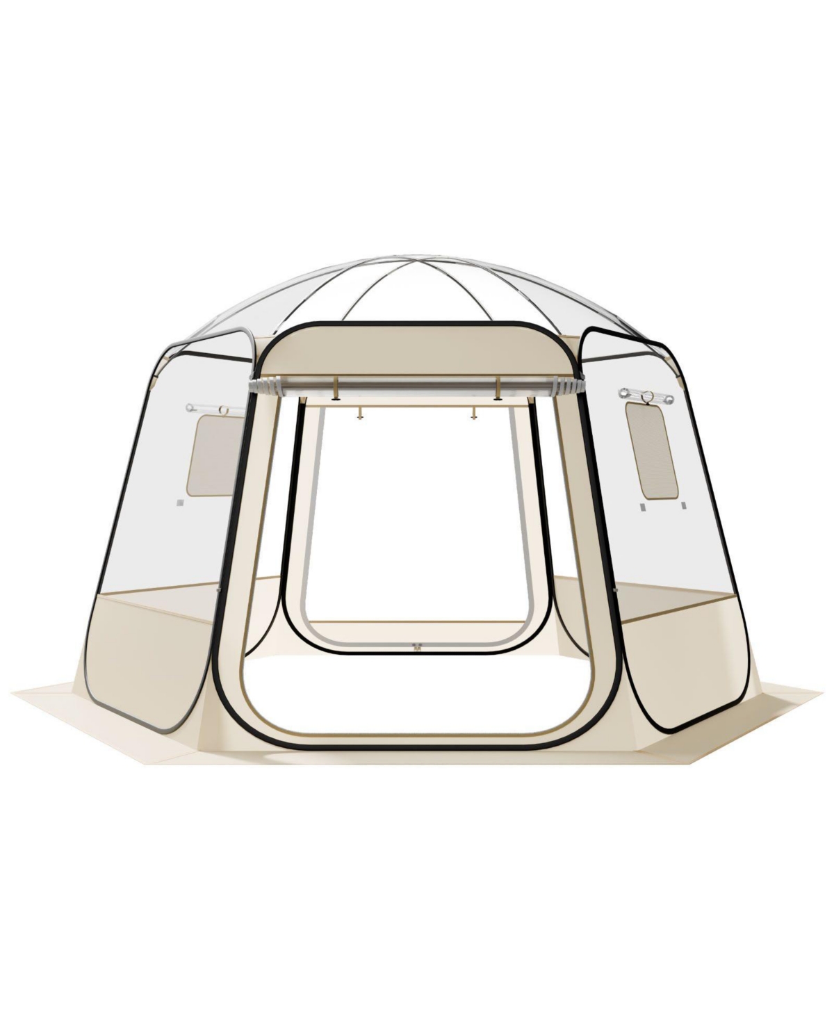Sevorley Camping Tent, Pop-Up Setup, 8-10 Person, 11 x 10.2 ft for Camping, Travel and Outdoor Activities