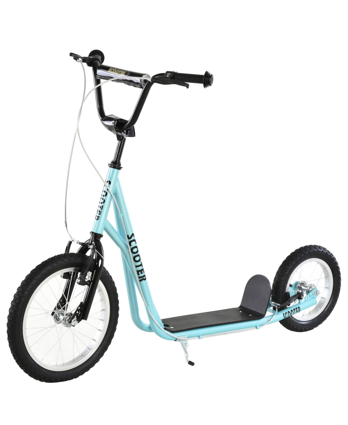 Sevorley Kids Ride-On Scooter with Adjustable Handlebar and Kickstand, Ages 5+
