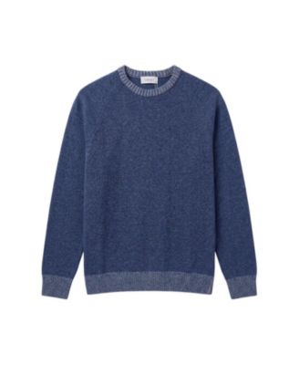 Men's Wool-Blend Raglan-Sleeve Classic-Fit Sweater