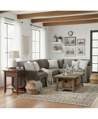 Wooden End Table with Drawer and Shelf - Elegant Side Table for Bedroom