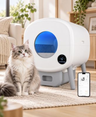 Smart Self-Cleaning Cat Litter Box with App Control