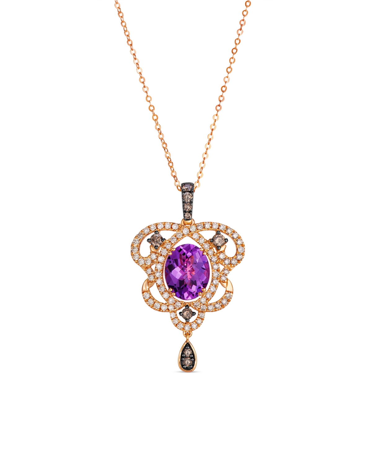 Le Vian Strawberry Gold Amethyst Pendant (2-3/8 ct. t.w.) with Diamonds in 14k Rose Gold