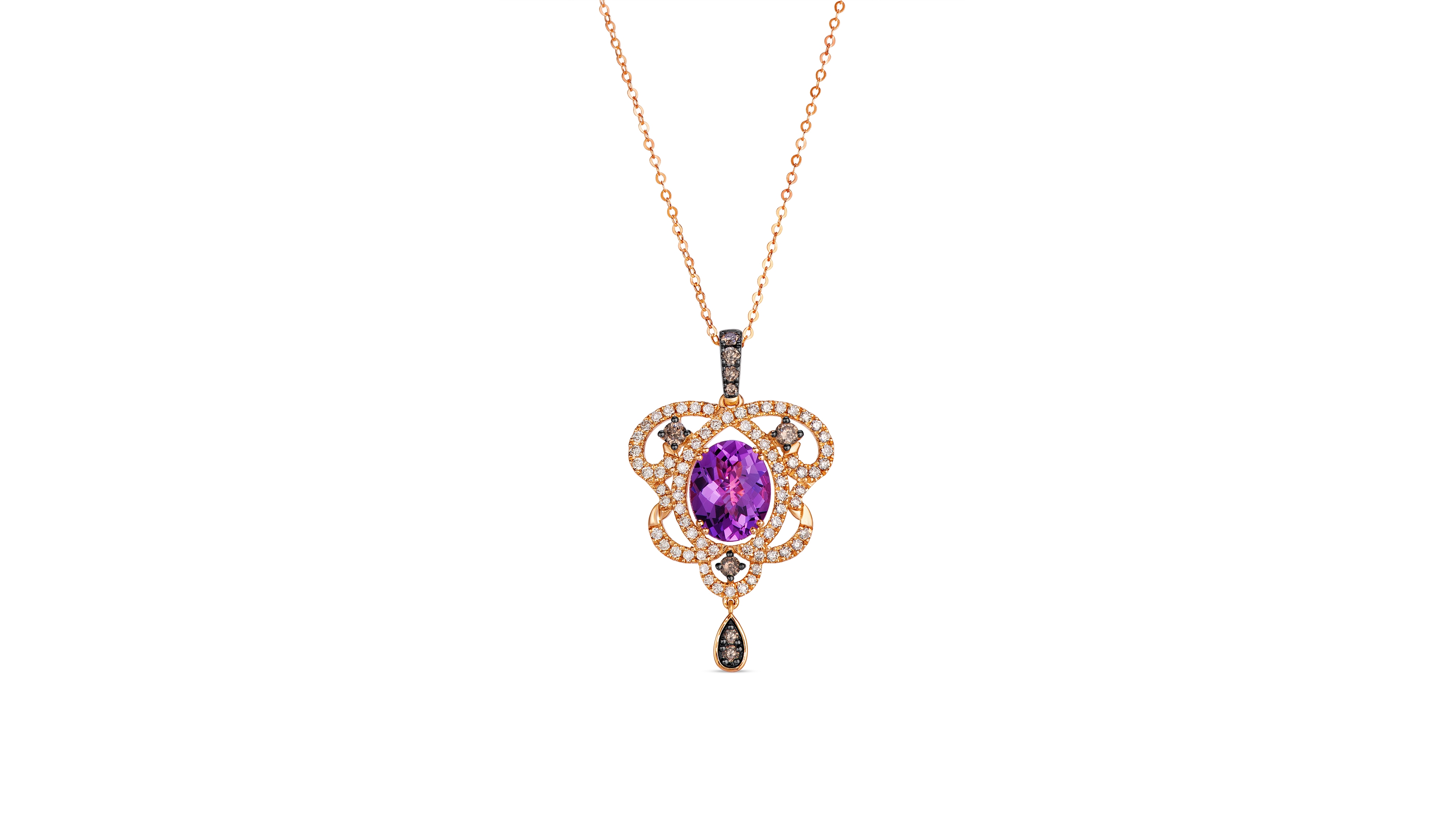 Le Vian Strawberry Gold Amethyst Pendant (2-3/8 ct. t.w.) with Diamonds in 14k Rose Gold