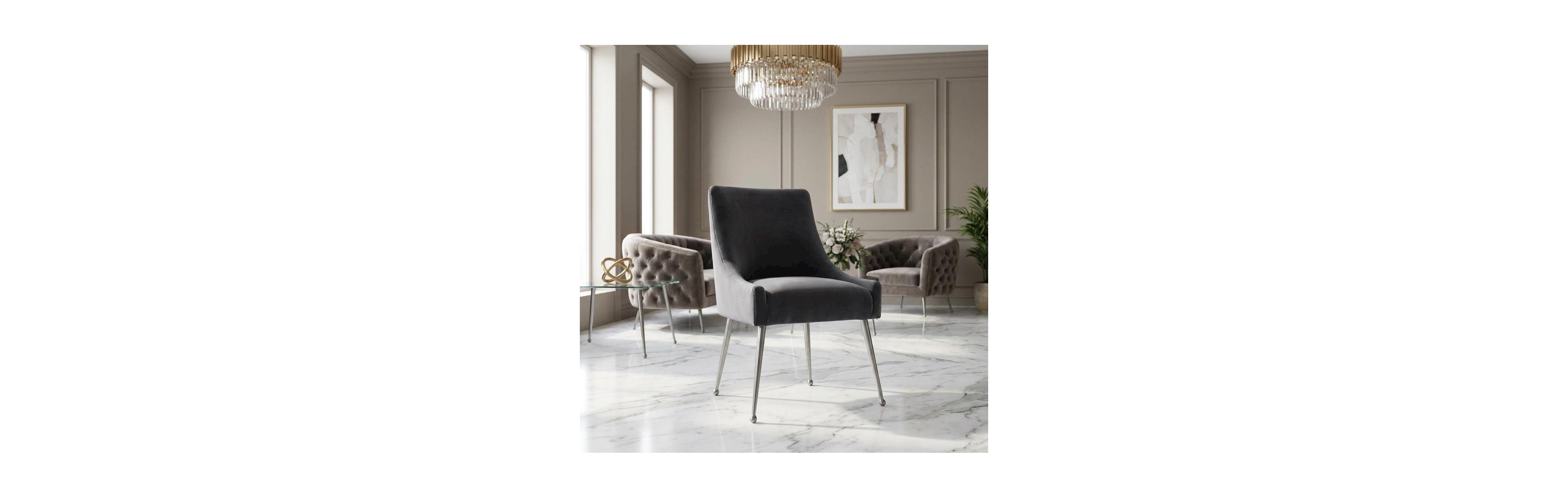 Starlight Canyon Home Velvet Upholstered Dining Chair with Legs for Kitchen and Dining