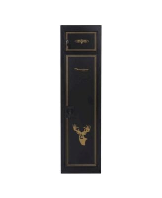 Metal Security Cabinet With Pistol And Ammo Compartments, Durable Storage