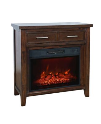 Urban Icon Contemporary 32" Electric Fireplace Console TV Stand, Urban Icon Merlot