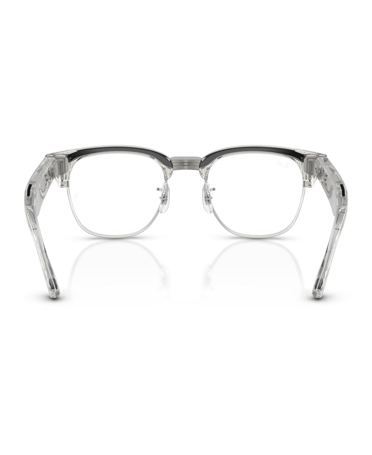 Женские очки Ray-Ban Meta Audio Clubmaster Optics Polarized Eyeglasses, RW7004V, цвет: Серый — фото 4
