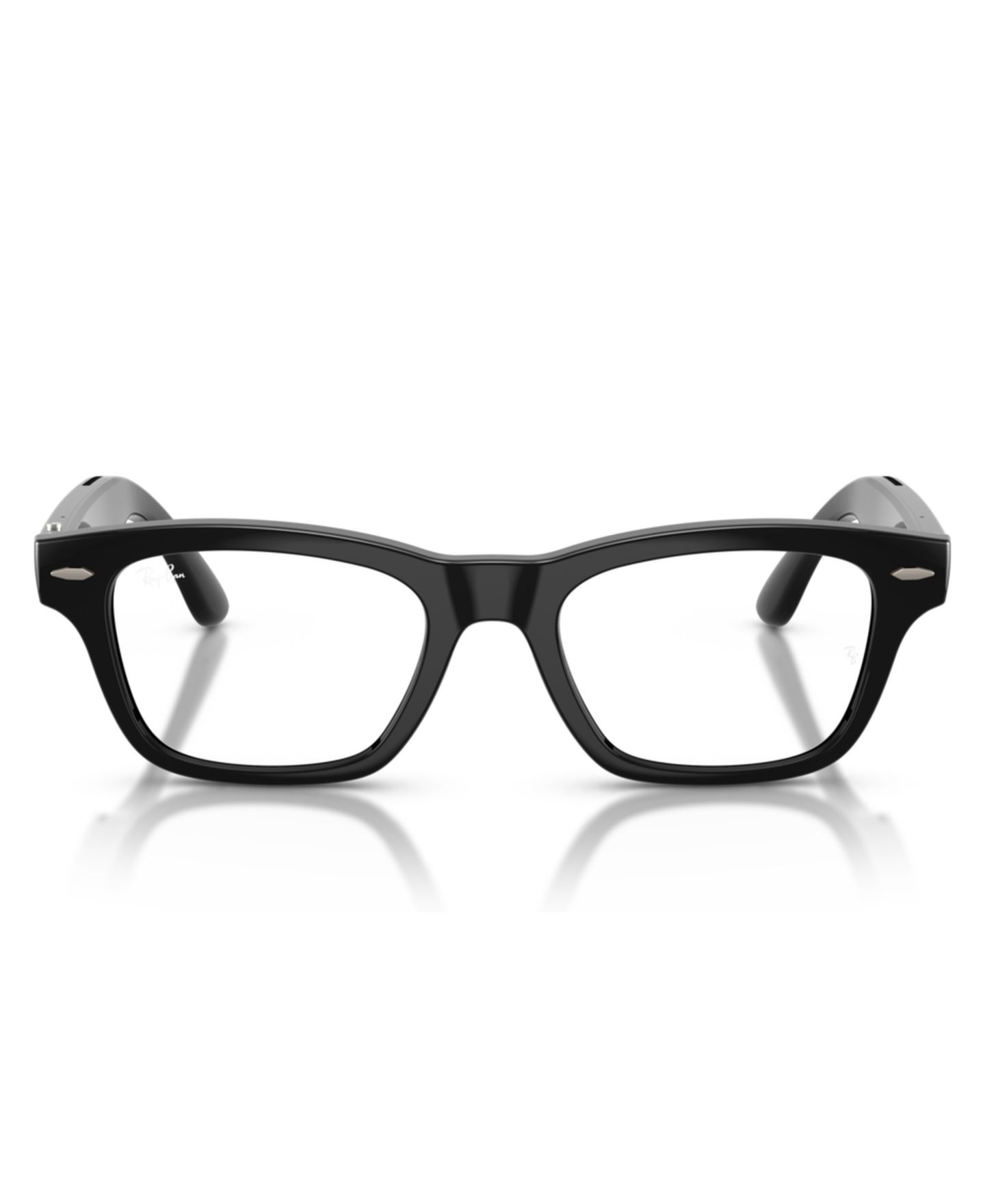 Женские очки Ray-Ban Meta Audio Burbank Optics Polarized Eyeglasses, RW7005V, цвет: Чёрный — фото 2