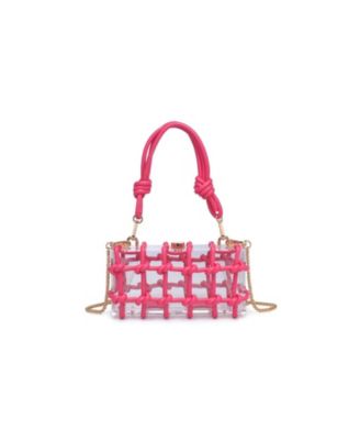 Mavis Rhinestone-Knot Detachable Chain Strap Evening Bag