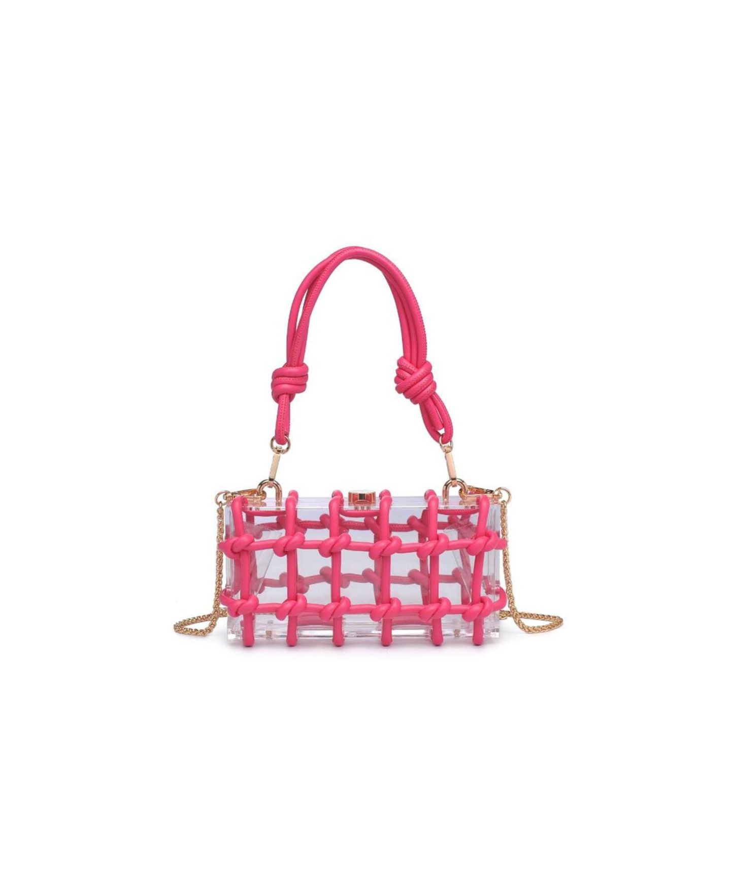 Женская сумка Urban Expressions Mavis Rhinestone-Knot Detachable Chain Strap Evening, цвет: Розовый — фото 1