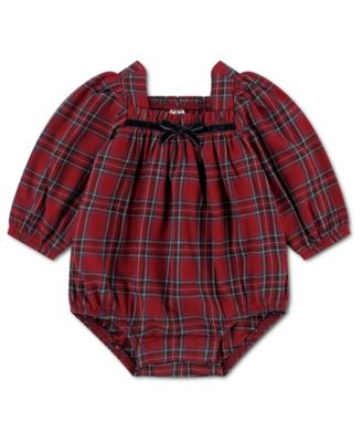 Baby Girls' Long-Sleeve Square-Neck Puff-Sleeve Bodysuit