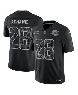 Men's De'Von Achane Black Miami Dolphins 2026 Salute to Service Limited Jersey
