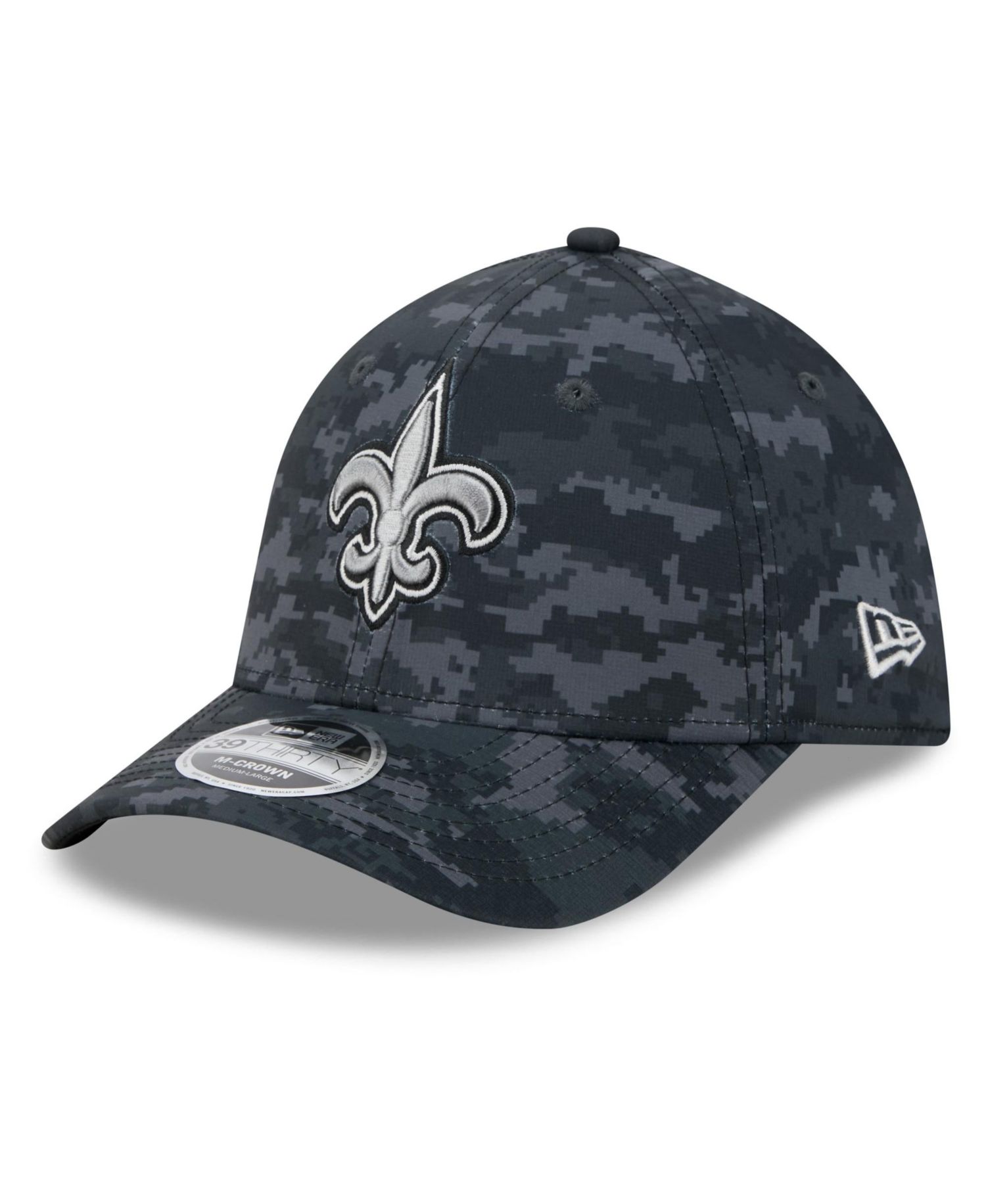 Men's Black New Orleans Saints 2026 Salute to Service 39THIRTY Flex Hat