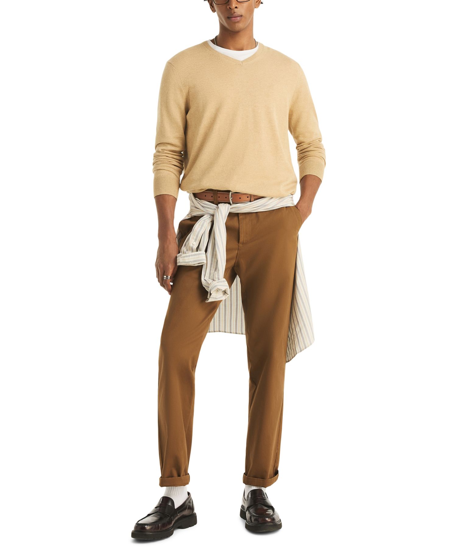 Men's Navtech Performance Classic-Fit Soft V-Neck Sweater