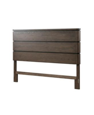 Panel Bed Headboard with LED Touch Light and Oak Veneers