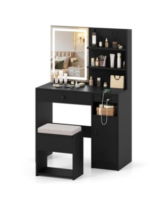 Vanity Desk Built for Everyday Lighted Mirror Routines