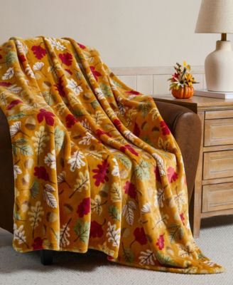 Oakdale Plush Fall Throw, 50" x 70"