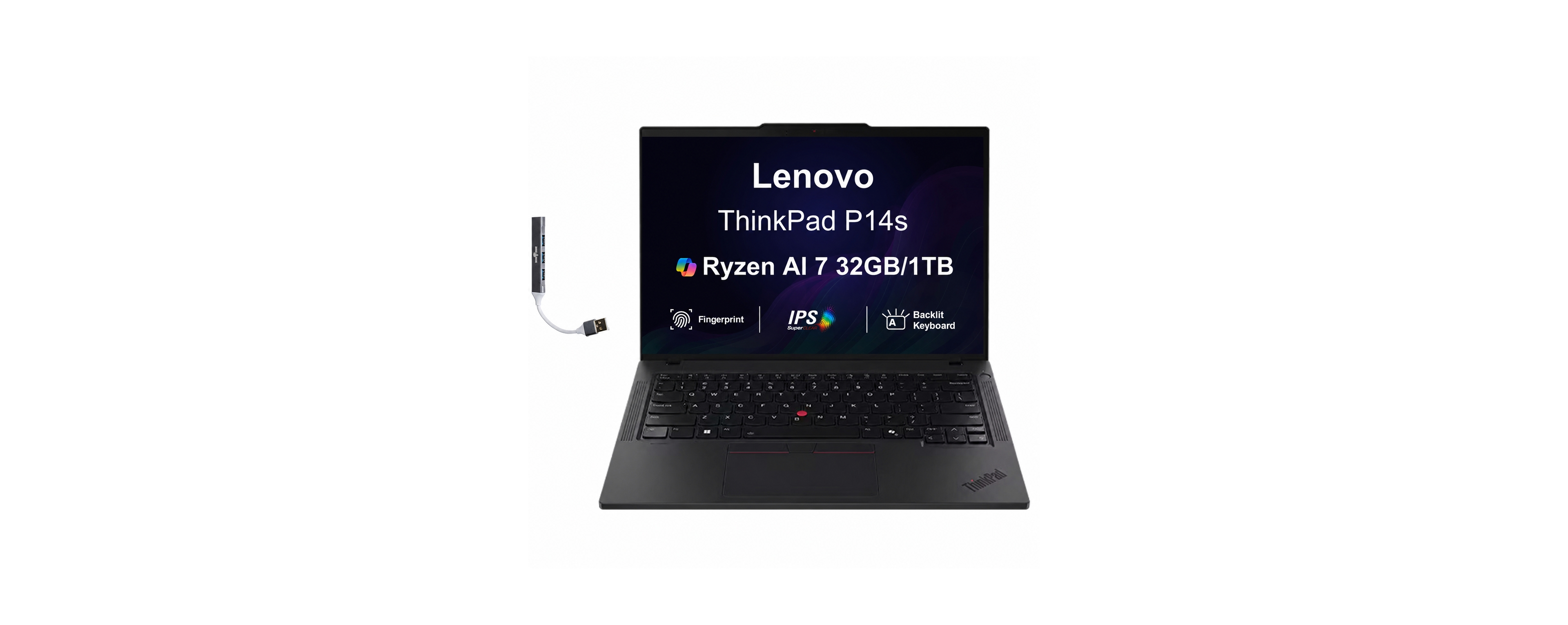 Lenovo ThinkPad P14s Workstation 14.0 Wuxga (Amd Ryzen Ai 7 350, 16GB DDR5, 512GB PCIe Ssd