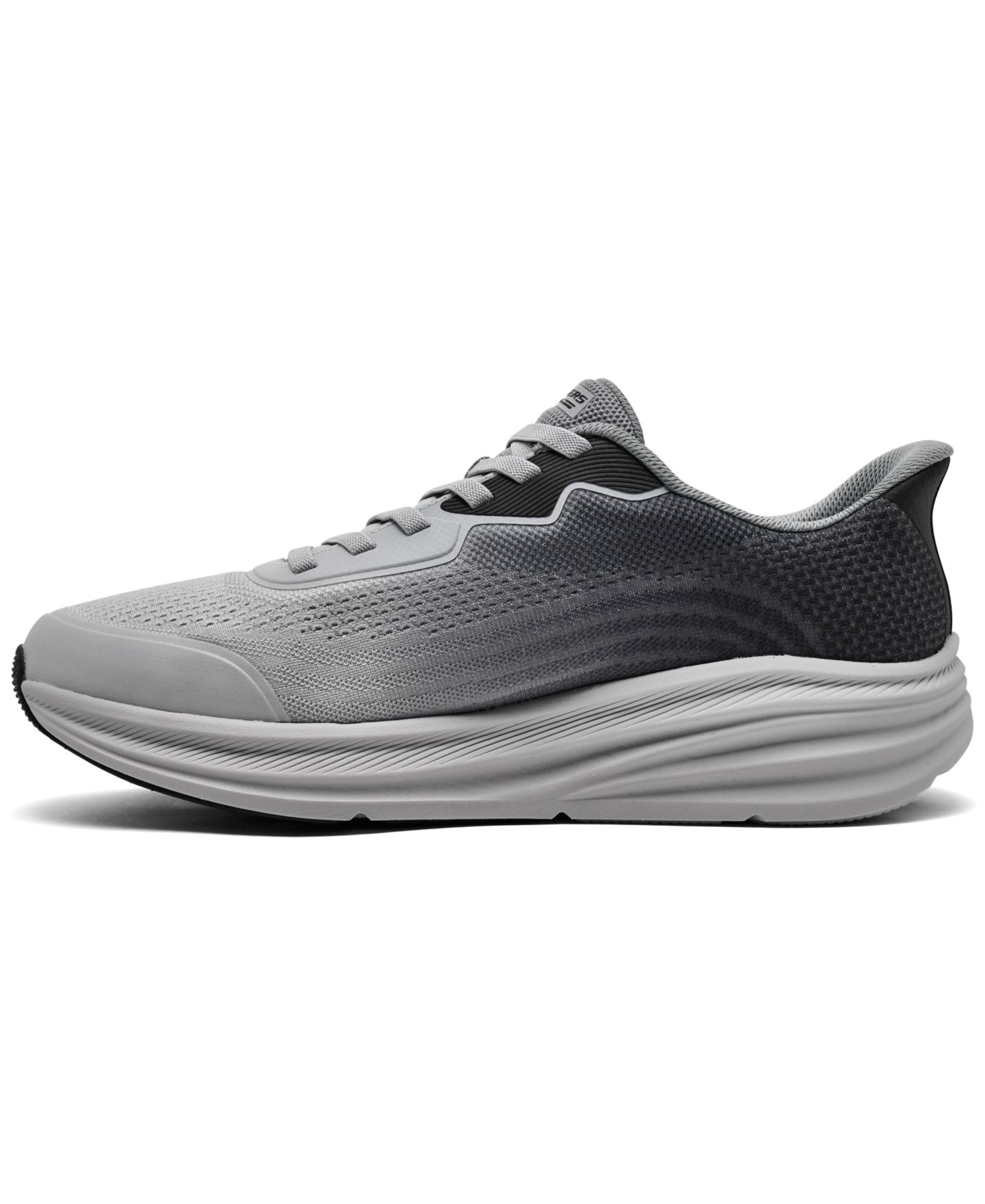 Мужские кроссовки Skechers Slip-ins: Bobz Skillz - Gradient Flow Casual, цвет: Серый — фото 3