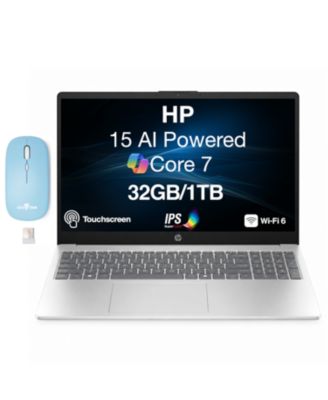 15 Laptop 15.6 FHD Display (Core 7 150U, 16GB, 512GB SSD, Intel Iris Xe, Win 11 Home) DKZ Wireless Mouse