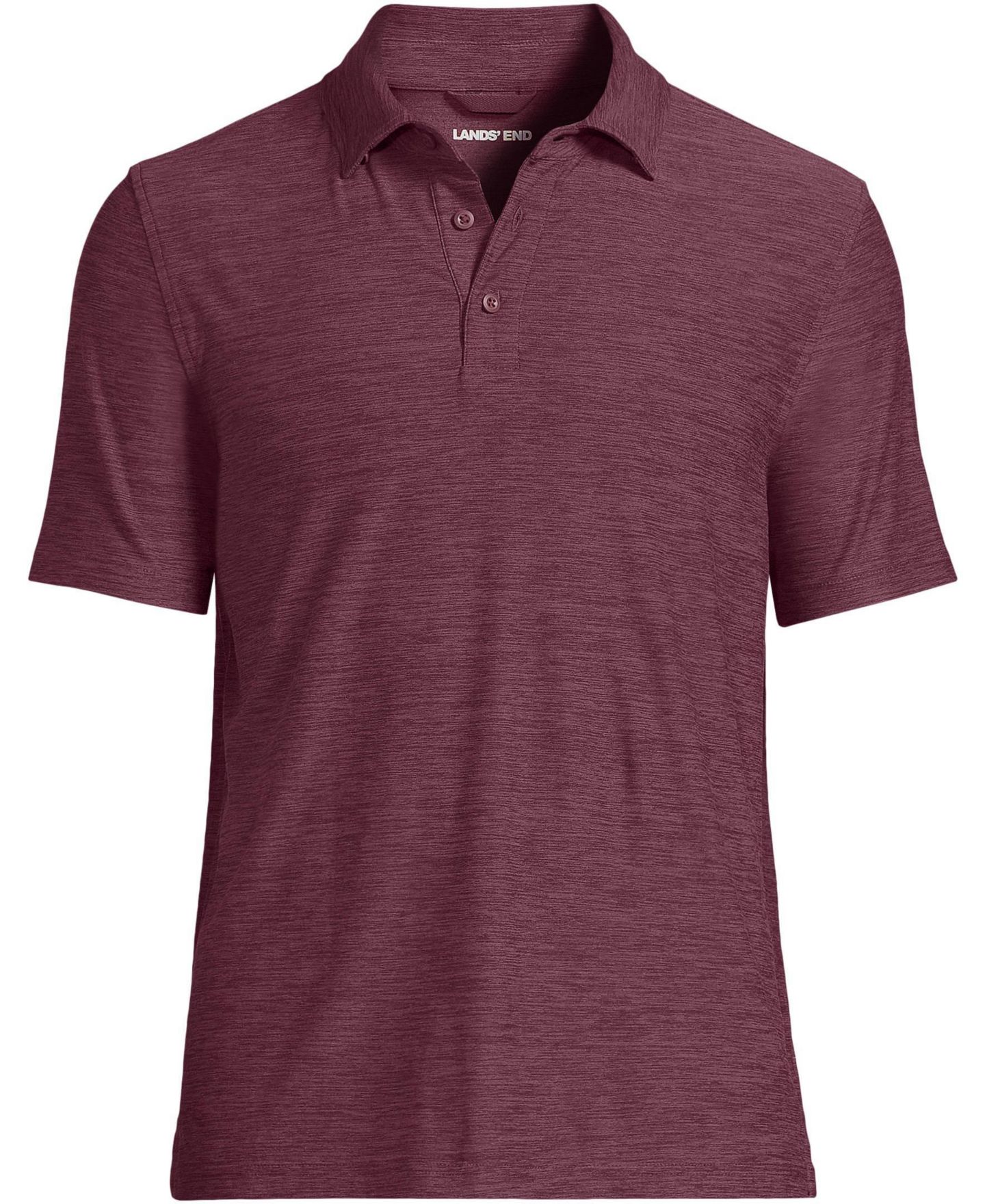 Мужское поло Lands' End Performance Flex Stretch Polo, цвет: Light Boysenberry Spacedye — фото 3