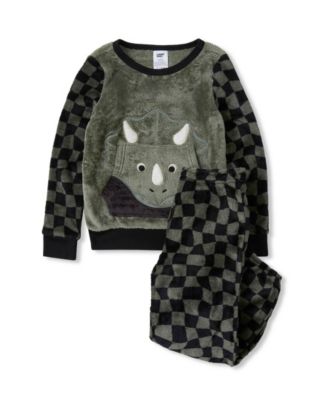 Big Boys Plush Lounge Pajama Set