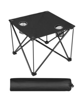 Outdoor Table, Folding Design, Cup Holders, Pop-Up Setup, 2 lb Capacity for Camping, Travel and Outdoor Activities