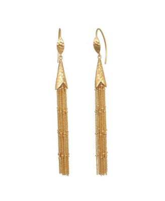 Gold-Tone Paths in Motion Tassel Drop Earrings
