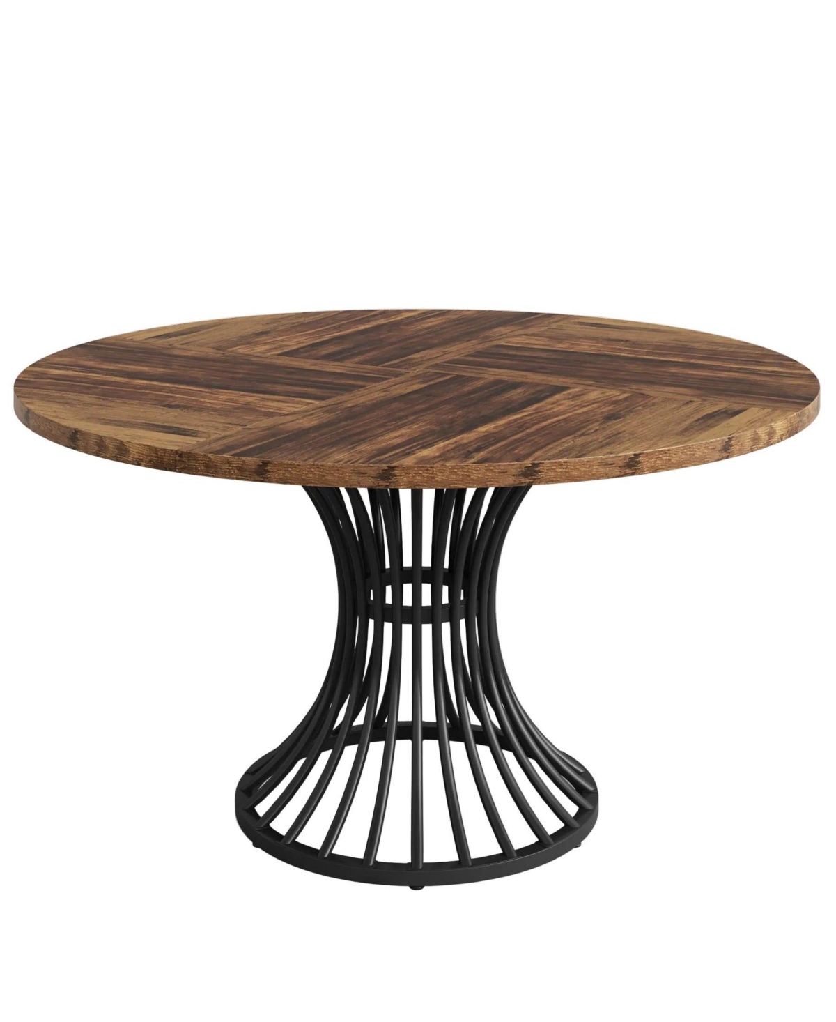 Slickblue Round Farmhouse Kitchen Table for Dining Area and Family Meals