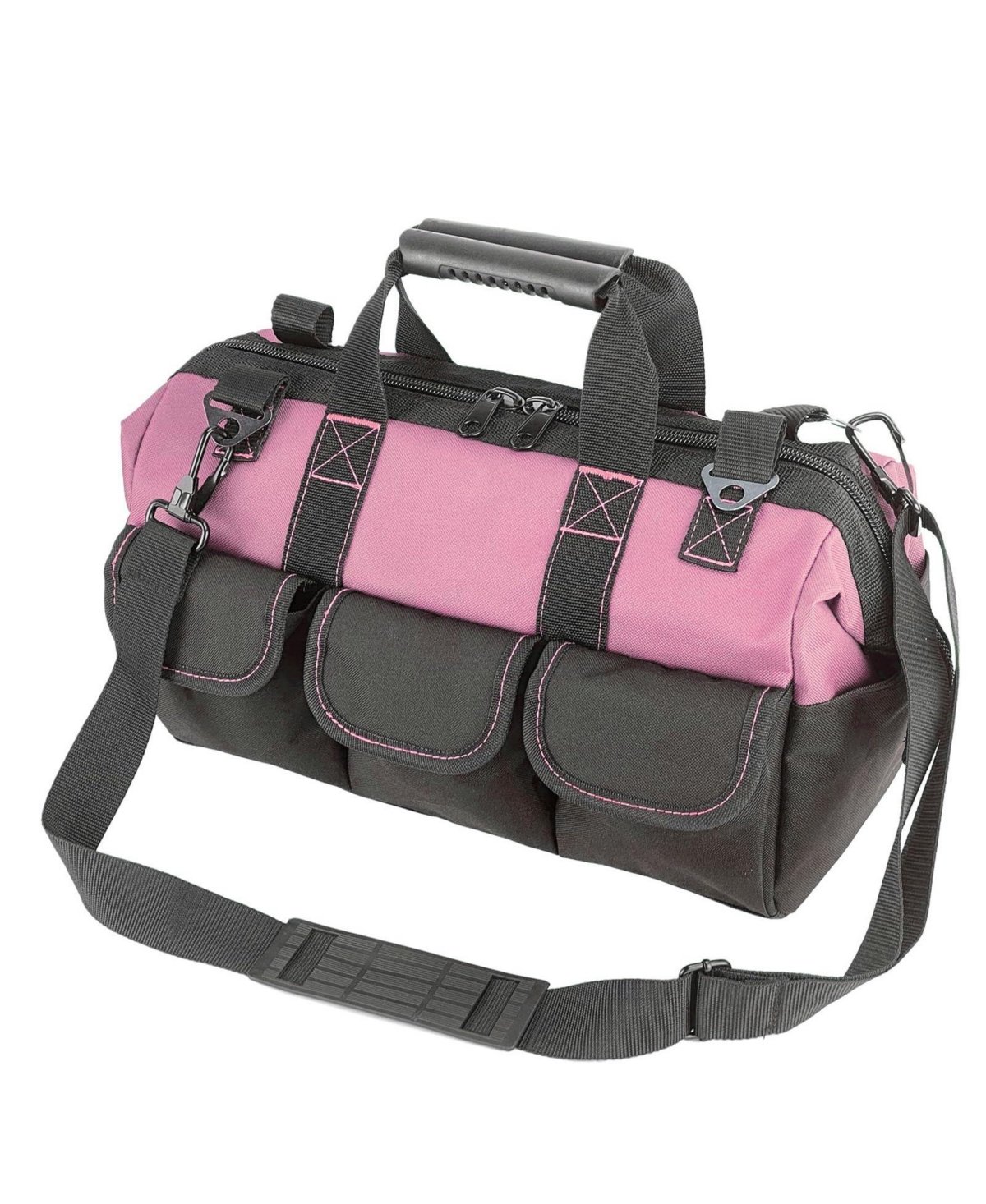 Xdovet Women Heavy Duty Tool Bag 16X7.5X10.5IN 50LB 600D Polyester - Pink
