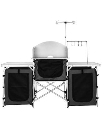 Camping Kitchen Table, Folding Design, Carry Bag for Camping, Travel and Outdoor Activities