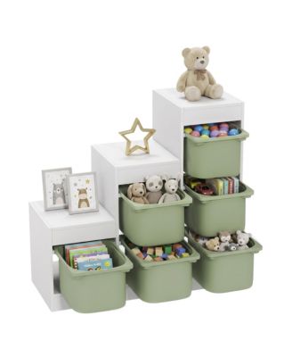 Kids Toy Storage Organizer w/ 3 Layers and 6 Storage Bins