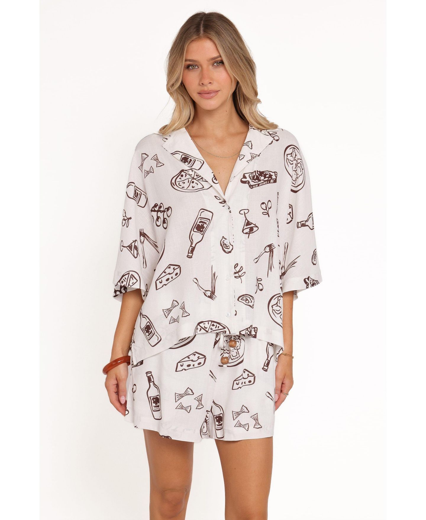 Женская рубашка Petal and Pup Avara Short Sleeve, цвет: Alfresco — фото 3