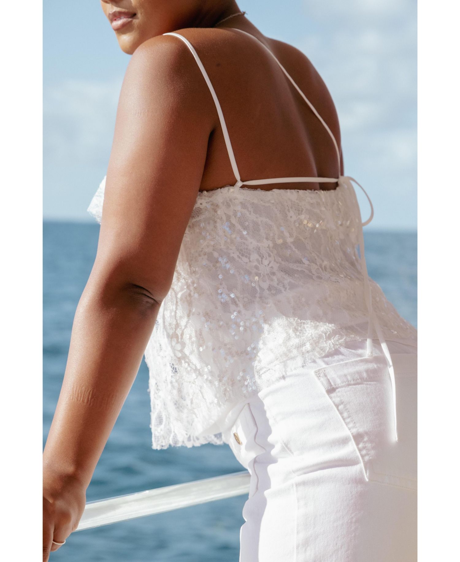 Women's Zinnia V-Neck Sequins Tank